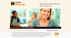 Desktop Screenshot of kolpingbildung.com